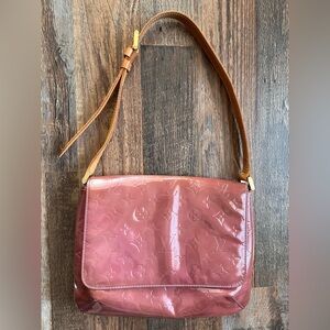 Louis Vuitton Purple Vernis Thompson Embossed Shoulder Bag